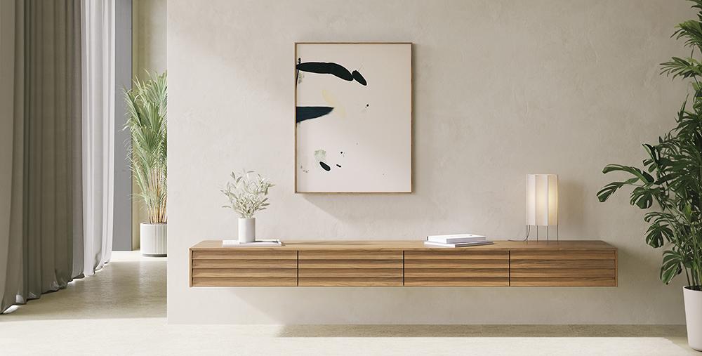 PUNT MOBLES sideboard furniture SUSSEX 401 4 doors with H 17 cm