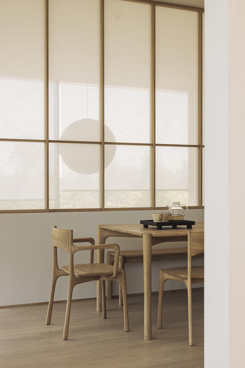 ETHNICRAFT chaise avec accoudoirs PI