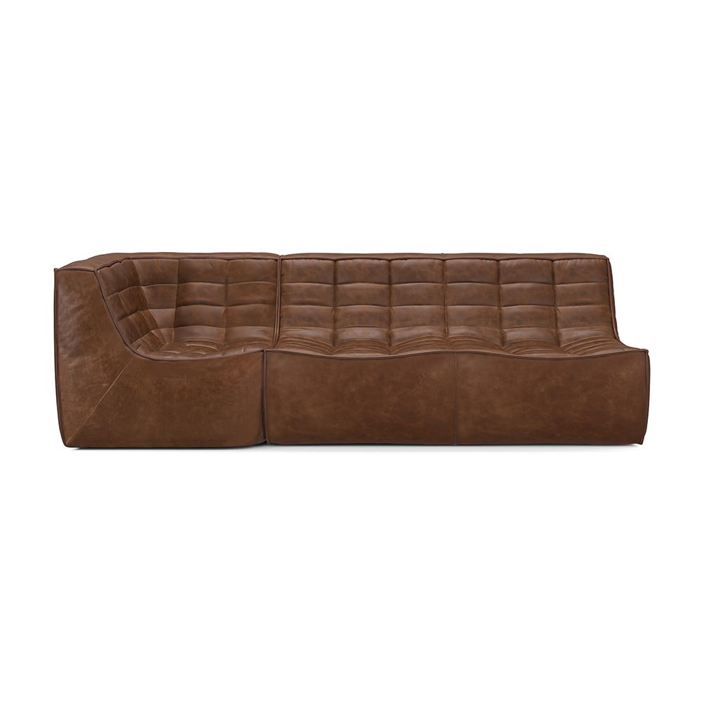 ETHNICRAFT square corner sofa N701 90°