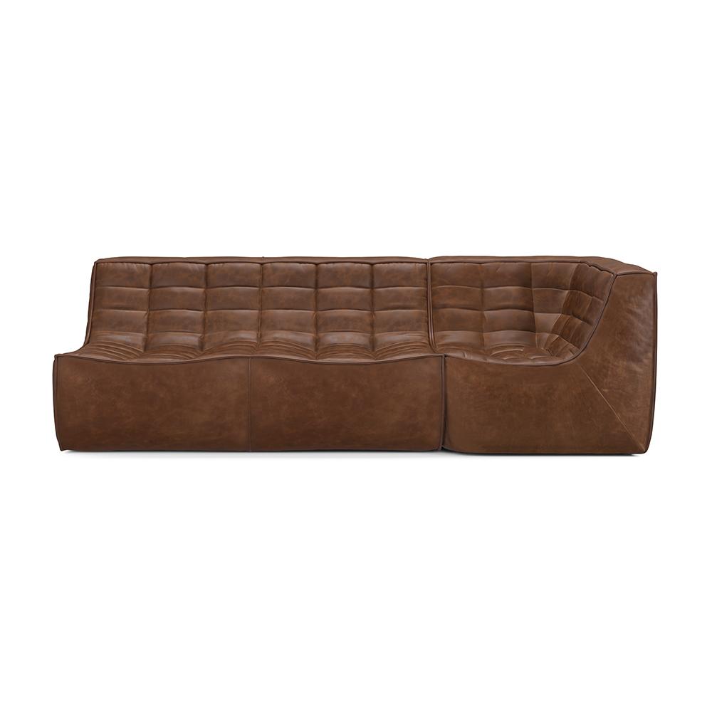 ETHNICRAFT square corner sofa N701 90°