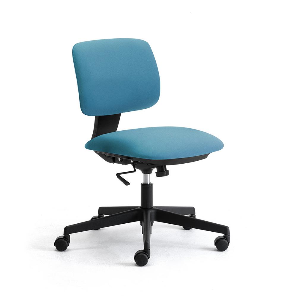 LEYFORM chaise de bureau à roulettes DAD sans accoudoirs et base noire