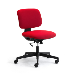 LEYFORM chaise de bureau à roulettes DAD sans accoudoirs et base noire
