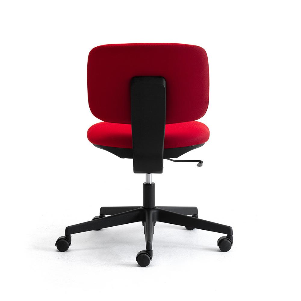 LEYFORM chaise de bureau à roulettes DAD sans accoudoirs et base noire
