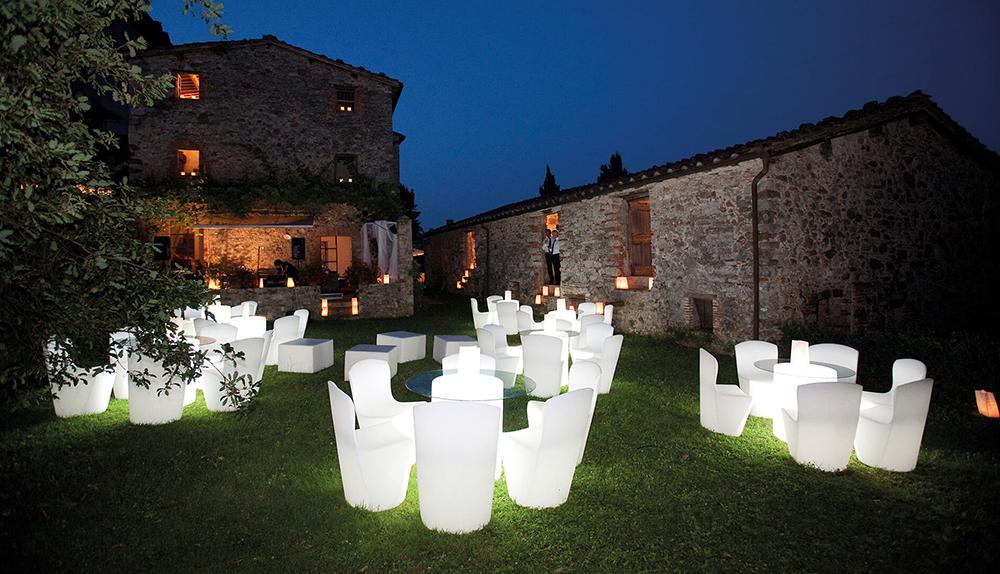 SLIDE set de 2 chaises lumineuse ZOE