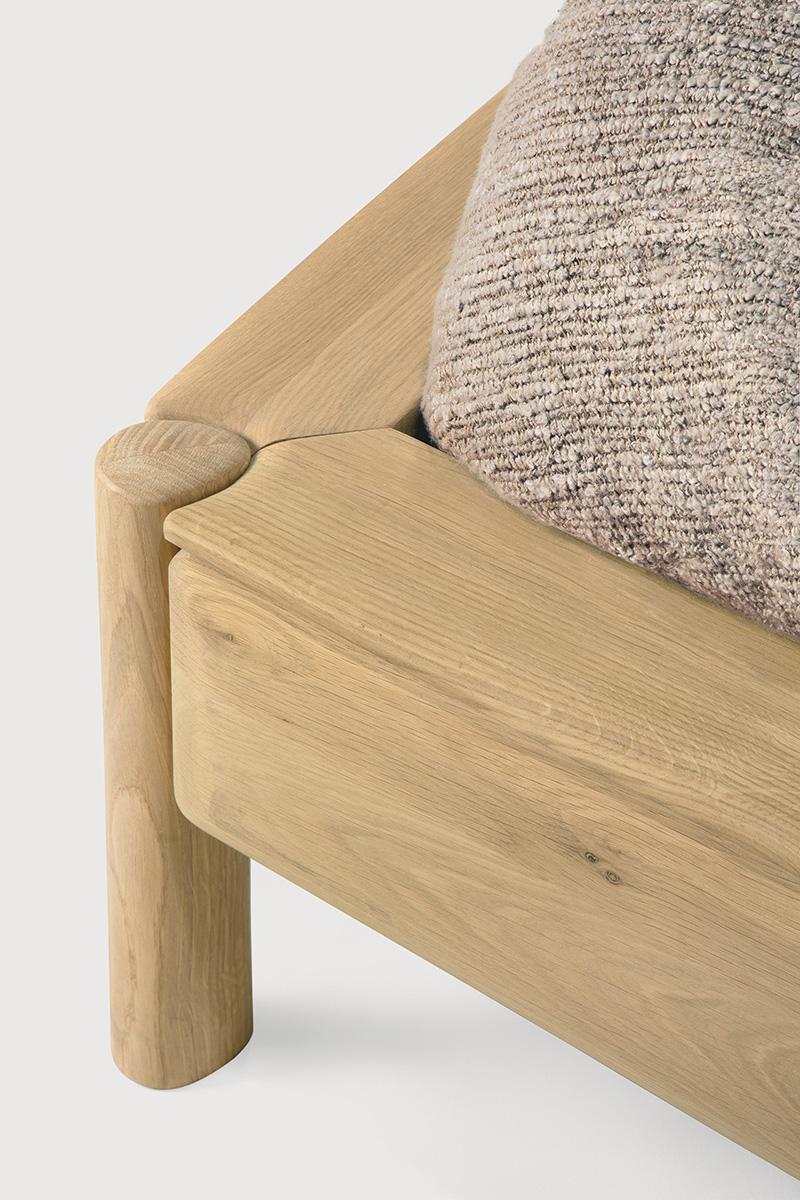 ETHNICRAFT lit à deux places PI pour matelas de 160x200 cm