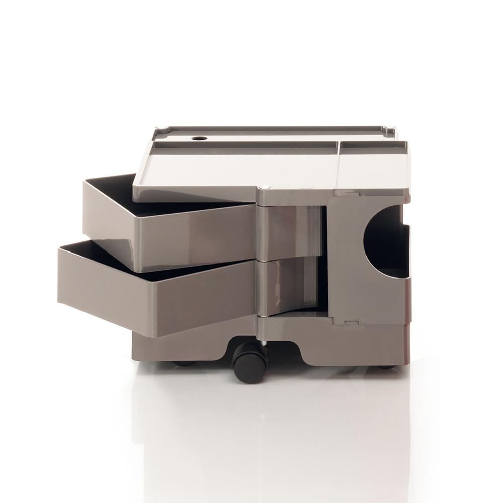 B-LINE trolley storage container on wheels BOBY with 2 drawers H 31,5 cm