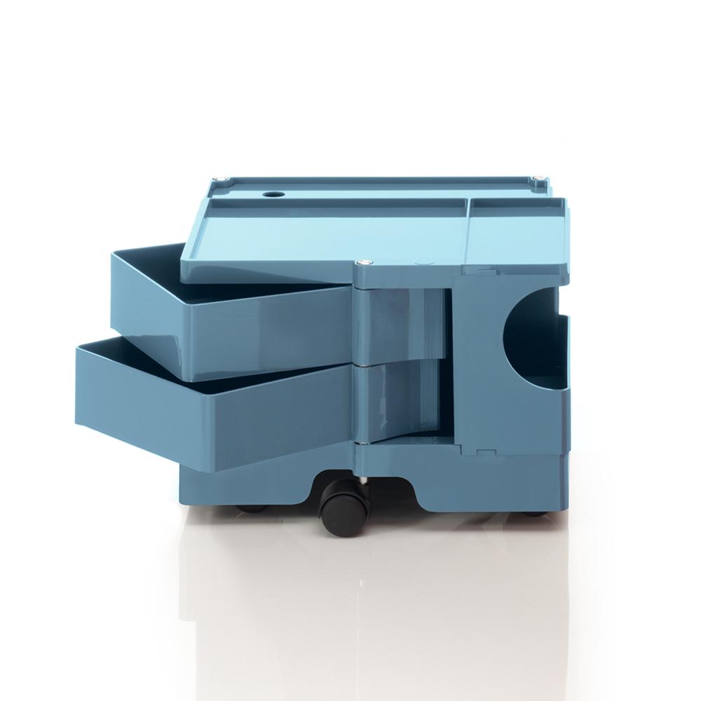 B-LINE trolley storage container on wheels BOBY with 2 drawers H 31,5 cm
