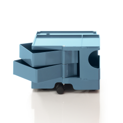 B-LINE trolley storage container on wheels BOBY with 2 drawers H 31,5 cm