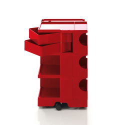 B-LINE trolley storage container on wheels BOBY with 2 drawers H 73,5 cm