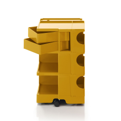 B-LINE trolley storage container on wheels BOBY with 2 drawers H 73,5 cm