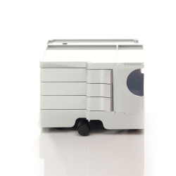 B-LINE trolley storage container on wheels BOBY with 3 drawers H 31,5 cm