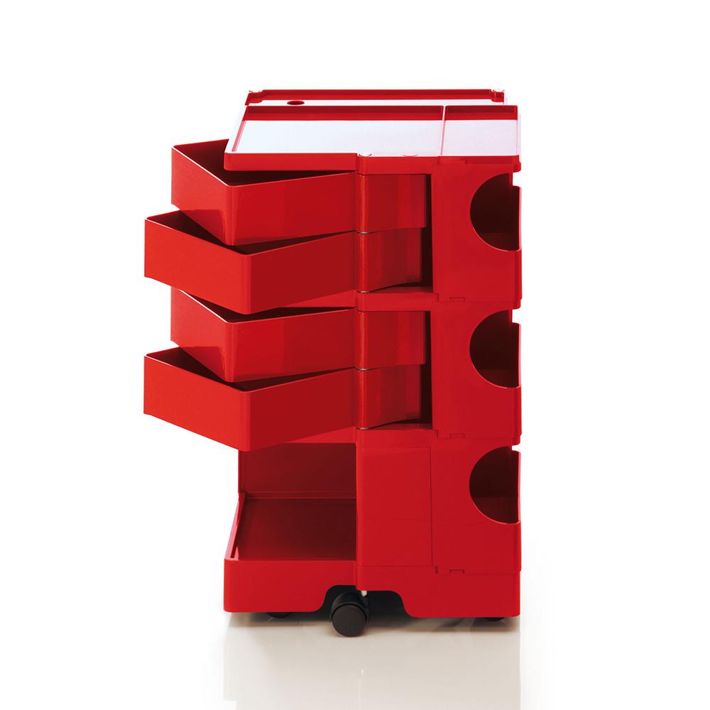 B-LINE trolley storage container on wheels BOBY with 4 drawers H 73,5 cm