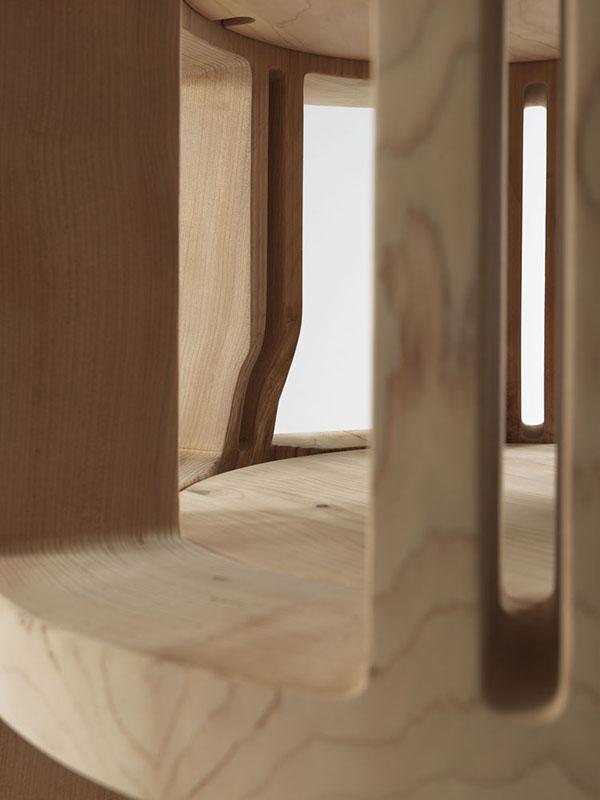 RIVA 1920 free-standing bookcase TORRE LIGNEA