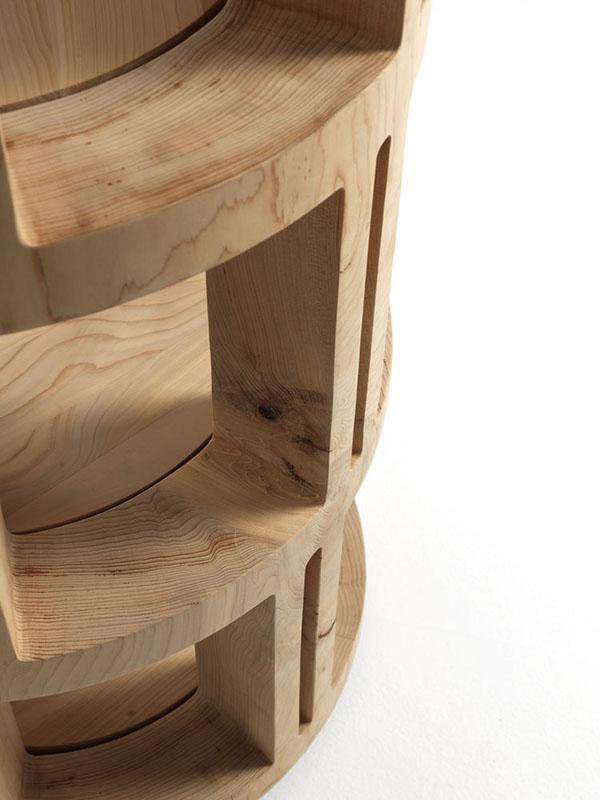 RIVA 1920 free-standing bookcase TORRE LIGNEA