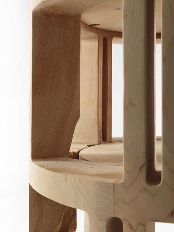 RIVA 1920 free-standing bookcase TORRE LIGNEA