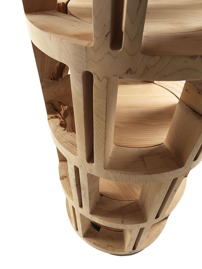 RIVA 1920 free-standing bookcase TORRE LIGNEA