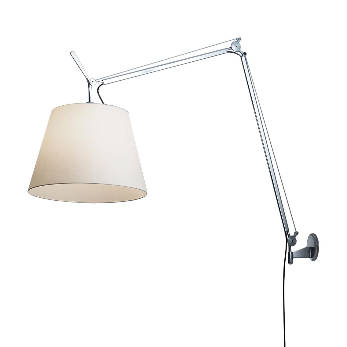 ARTEMIDE wall lamp TOLOMEO MEGA LED 2700K Ø 42 cm with dimmer on head