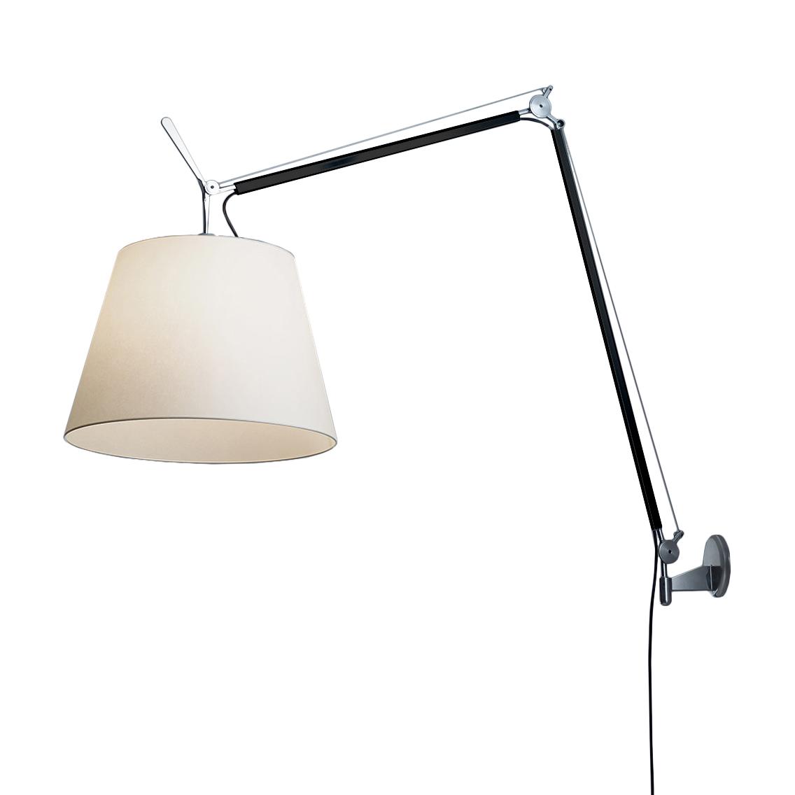 ARTEMIDE lampe murale applique TOLOMEO MEGA LED 2700K Ø 42 cm avec dimmer sur tête