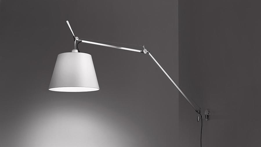 ARTEMIDE lampe murale applique TOLOMEO MEGA LED 2700K Ø 42 cm avec dimmer sur tête