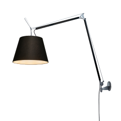 ARTEMIDE lampe murale applique TOLOMEO MEGA LED 2700K Ø 32 cm avec dimmer sur câble
