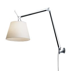 ARTEMIDE lampe murale applique TOLOMEO MEGA LED 2700K Ø 42 cm avec dimmer sur câble