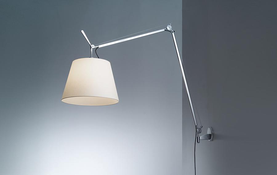 ARTEMIDE wall lamp TOLOMEO MEGA LED 3000K Ø 32 cm with dimmer on cable