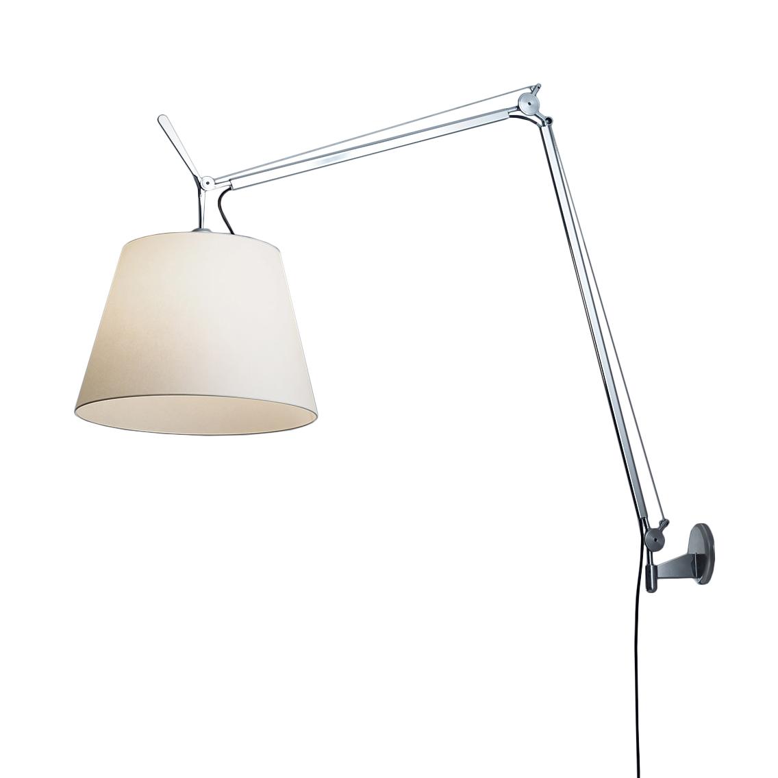 ARTEMIDE lampe murale applique TOLOMEO MEGA LED 3000K Ø 36 cm avec dimmer sur câble