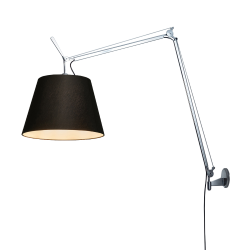 ARTEMIDE lampe murale applique TOLOMEO MEGA LED 3000K Ø 36 cm avec dimmer sur câble