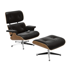 VITRA armchair chocolate leather EAMES LOUNGE CHAIR & OTTOMAN new dimensions