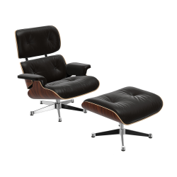 VITRA armchair chocolate leather EAMES LOUNGE CHAIR & OTTOMAN new dimensions