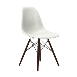 VITRA chaise avec base en érable foncé Eames Plastic Side Chair DSW NOUVELLES DIMENSIONS