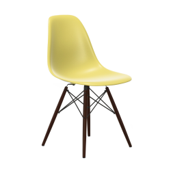 VITRA chaise avec base en érable foncé Eames Plastic Side Chair DSW NOUVELLES DIMENSIONS