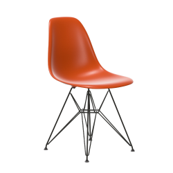VITRA chaise avec base noire Eames Plastic Side Chair DSR NOUVELLES DIMENSIONS