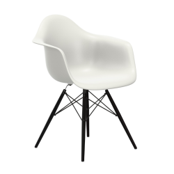 VITRA Eames Plastic Armchair with black maple base DAW NEW DIMENSIONS