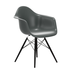 VITRA Eames Plastic Armchair with black maple base DAW NEW DIMENSIONS