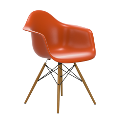VITRA chaise avec base en cendre miel Eames Plastic Armchair DAW NOUVELLES DIMENSIONS