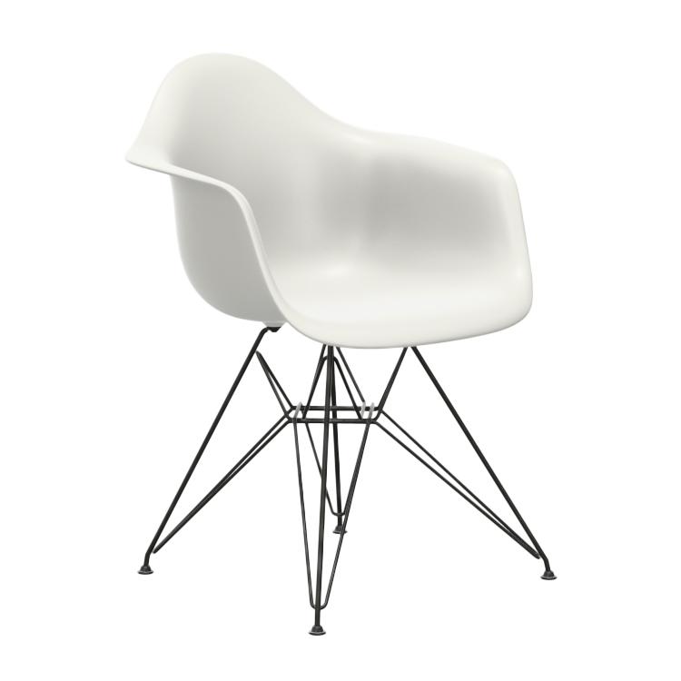 VITRA chaise fauteuil avec base noire Eames Plastic Armchair DAR NOUVELLES DIMENSIONS