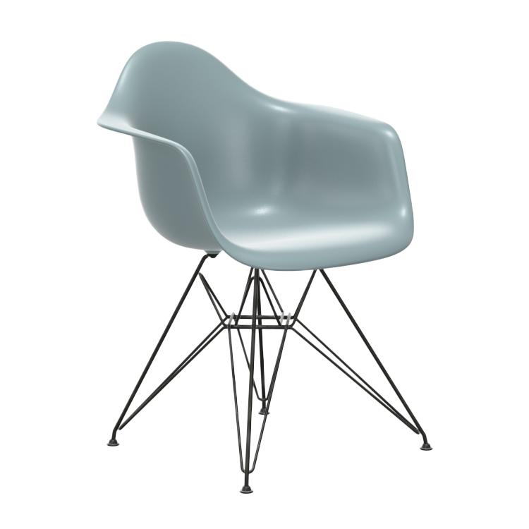 VITRA chaise fauteuil avec base noire Eames Plastic Armchair DAR NOUVELLES DIMENSIONS