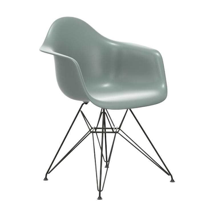 VITRA chaise fauteuil avec base noire Eames Plastic Armchair DAR NOUVELLES DIMENSIONS
