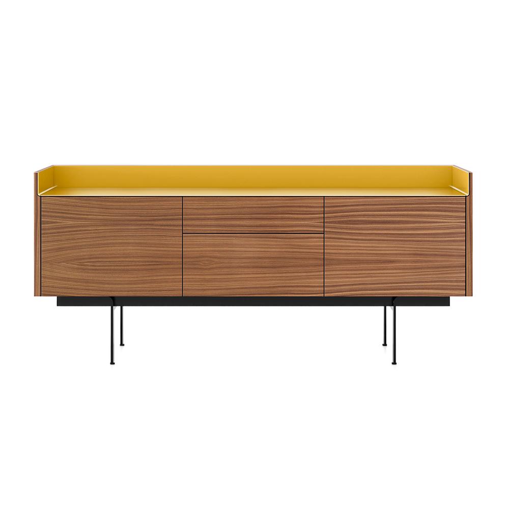 PUNT MOBLES sideboard furniture STOCKHOLM 2 doors and 2 drawers STH302 with H 29 cm base