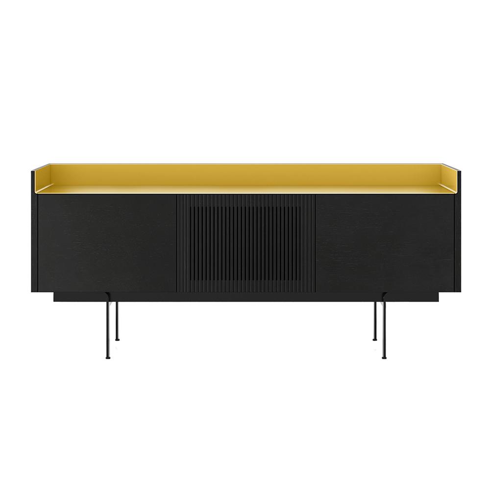 PUNT MOBLES buffet meuble STOCKHOLM avec 3 portes STH303 avec la base H 29 cm