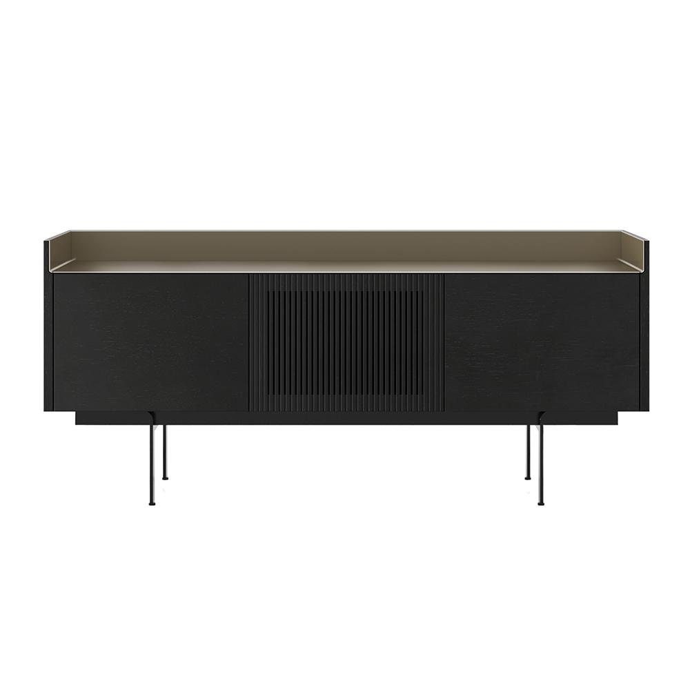 PUNT MOBLES buffet meuble STOCKHOLM avec 3 portes STH303 avec la base H 29 cm