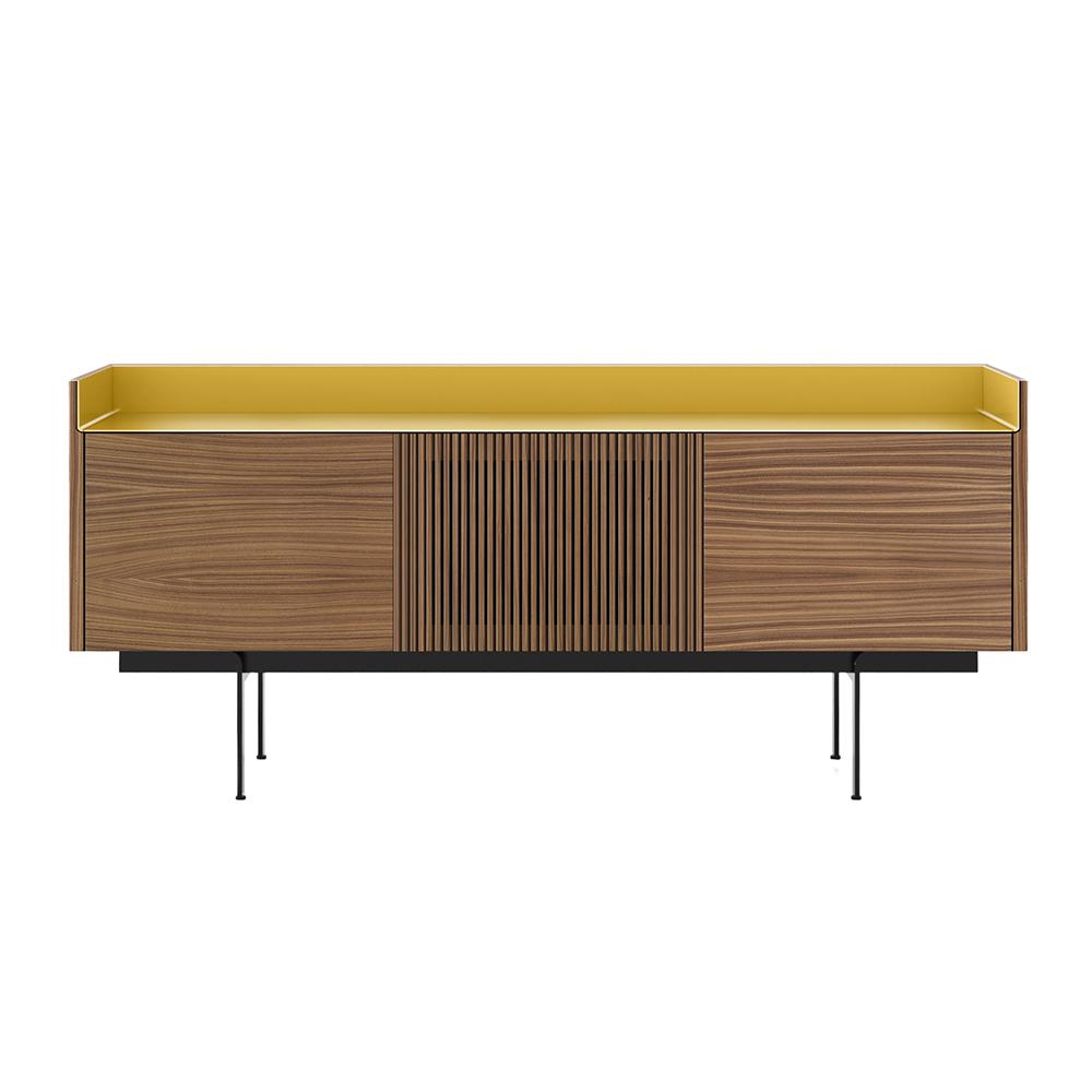 PUNT MOBLES buffet meuble STOCKHOLM avec 3 portes STH303 avec la base H 29 cm