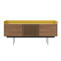 PUNT MOBLES buffet meuble STOCKHOLM avec 3 portes STH303 avec la base H 29 cm