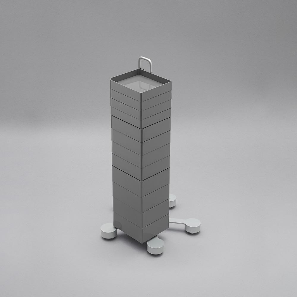 B-LINE trolley storage container on wheels SPINNY with 12 drawers