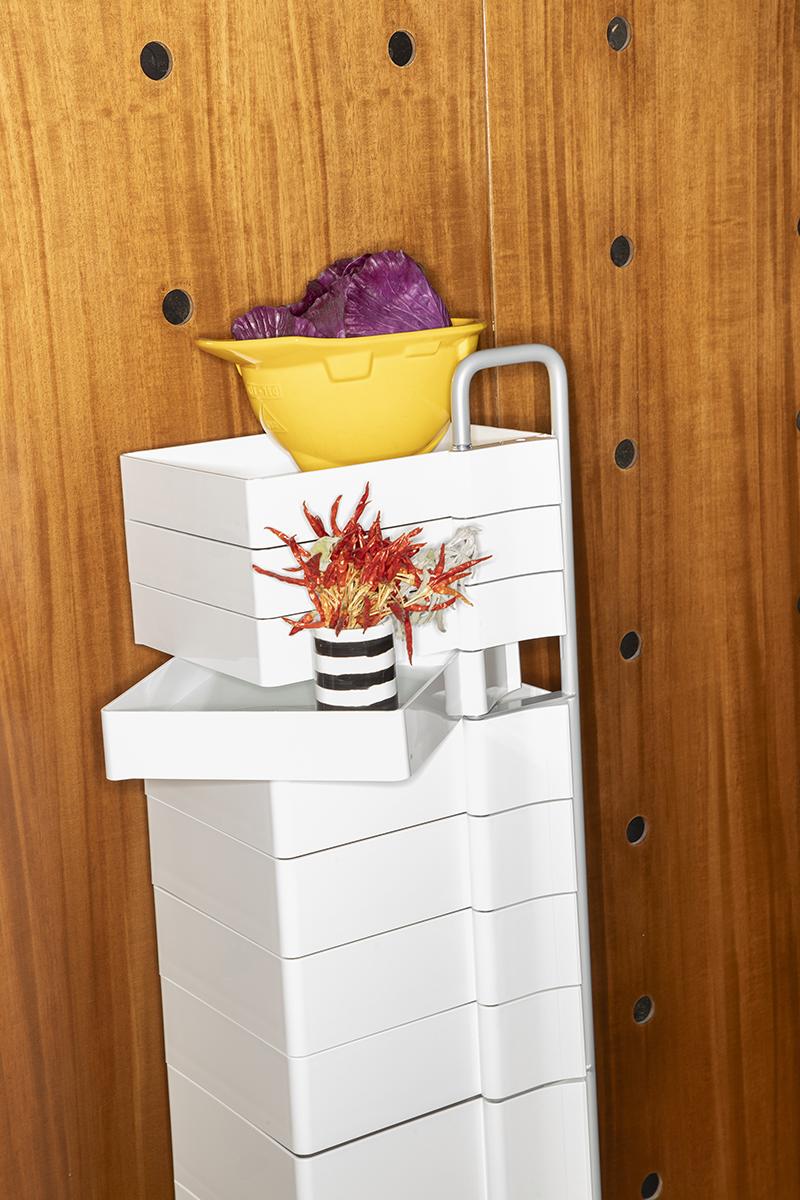 B-LINE trolley storage container on wheels SPINNY with 12 drawers