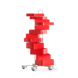 B-LINE trolley storage container on wheels SPINNY with 12 drawers