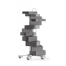 B-LINE trolley storage container on wheels SPINNY with 12 drawers