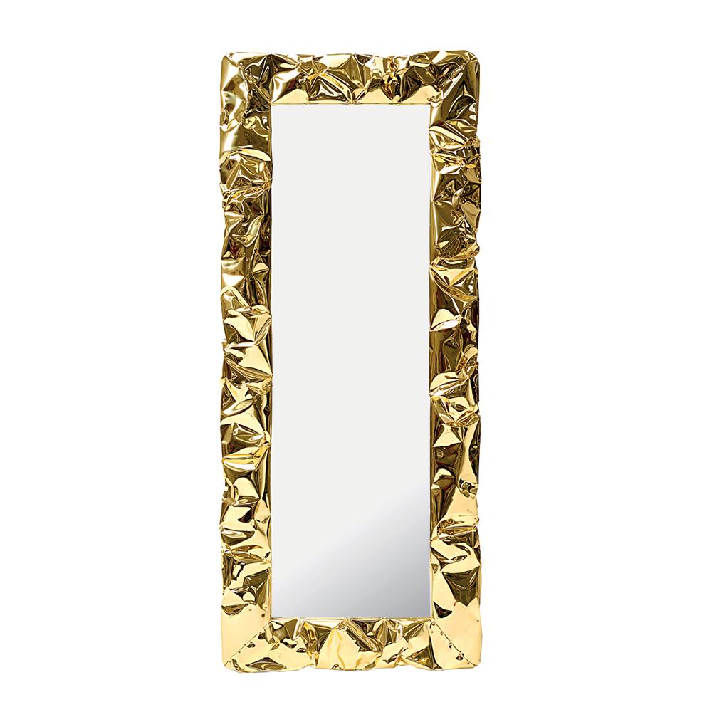 OPINION CIATTI miroir mural or de sol rectangulaire TAB.U MIRROR