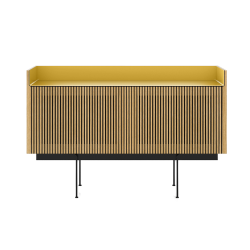 PUNT MOBLES buffet meuble STOCKHOLM avec 2 portes STH203 avec la base H 29 cm